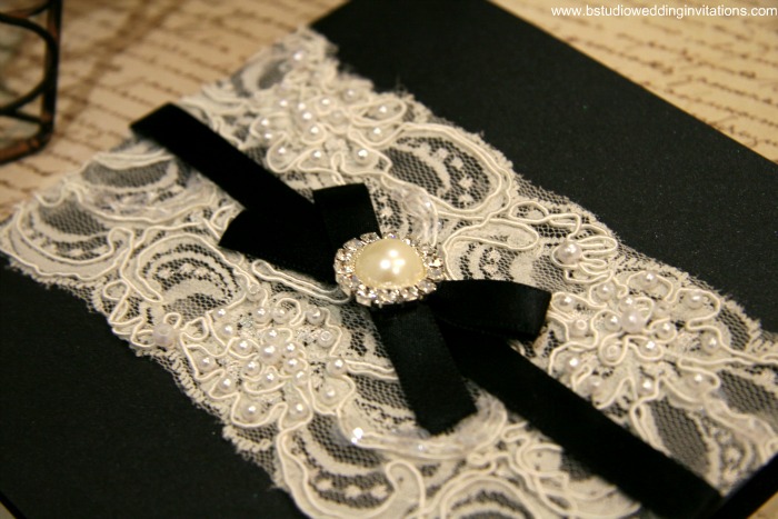 vintage lace wedding dresses black ribbon
